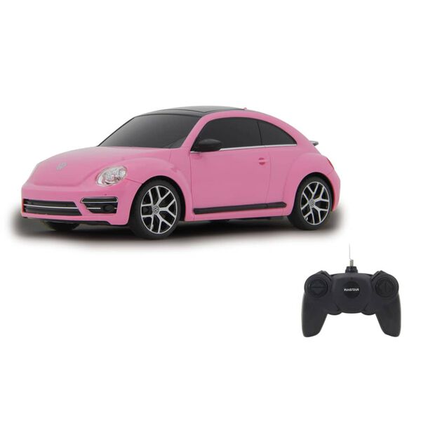 JAMARA Coche teledirigido VW Beetle rosa 1:24