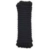 vidaXL Cuerda para barco 10 mm 15 m Negro Poli&eacute;ster