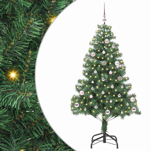 vidaXL &Aacute;rbol de Navidad con 150 LED con soporte Verde 150 cm PVC
