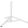 vidaXL Soporte para Parasol Blanco Acero for 25-32 mm Pole