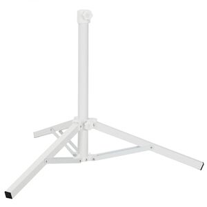 vidaXL Soporte para Parasol Blanco Acero for 25-32 mm Pole