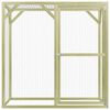vidaXL Gallinero de madera de pino impregnada 1,5x1,5x1,5 m