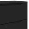 vidaXL Gabinete de Ba&ntilde;o con caj&oacute;n Manual Negro 72,5 x 36,5 x 100 cm