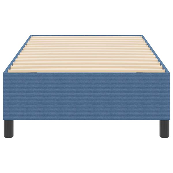 vidaXL Cama de plataforma Azul 80 x 200 cm tela