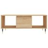 vidaXL Mesa de centro madera contrachapada roble Sonoma 90x50x36,5 cm