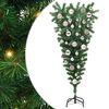 vidaXL &Aacute;rbol de Navidad artificial preiluminado al rev&eacute;s con conjunto de bolas