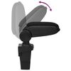 vidaXL Reposabrazos para coche ABS negro 17x32x(37-53) cm