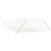 vidaXL Invernadero con estructura de acero blanco 80 m&sup2; 16x5x2,3 m