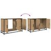 vidaXL Juego de muebles de ba&ntilde;o con caj&oacute;n 3 pcs Roble artesanal