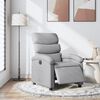 vidaXL Sillón reclinable eléctrico tela gris claro