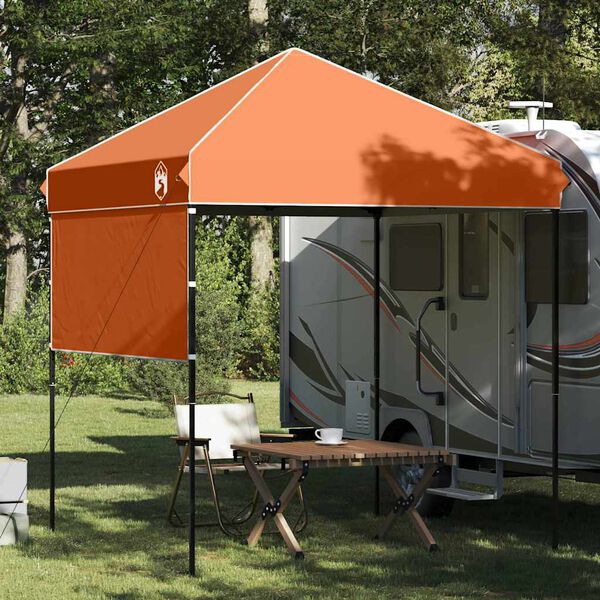 vidaXL Carpa Dosel Manual Naranja 194 x 194 x 251 cm tela