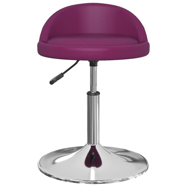vidaXL Taburete de cocina de cuero sint&eacute;tico morado