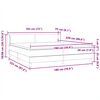 vidaXL Cama box spring con colchones terciopelo rosa 180x220 cm