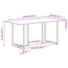 vidaXL Mesa de comedor de madera maciza reciclada 160 cm