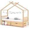 vidaXL Estructura cama ni&ntilde;os con cajones madera maciza pino 90x200 cm