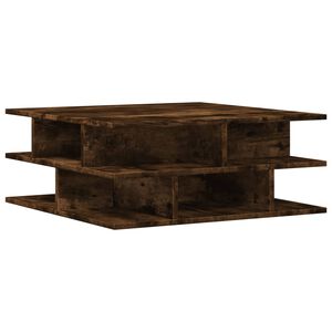 vidaXL Mesa de centro madera de ingenier&iacute;a roble ahumado 70x70x29 cm