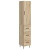 vidaXL Juego de armarios 2 pcs Roble Sonoma 33 x 34,5 x 90 cm