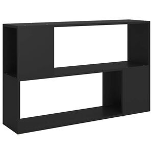vidaXL Librer&iacute;a de madera contrachapada negro 100x24x63 cm