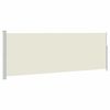 vidaXL Toldo lateral retr&aacute;ctil de jard&iacute;n color crema 170x500 cm