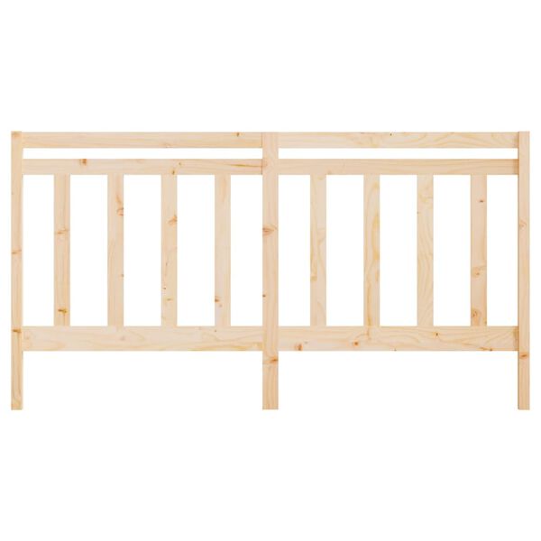 vidaXL Cabecero de cama madera maciza de pino 206x4x100 cm