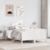 vidaXL Estructura de cama sin colch&oacute;n madera de pino blanca 140x190 cm
