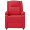 vidaXL Sill&oacute;n de masaje de cuero sint&eacute;tico rojo