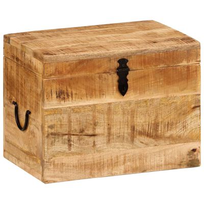 vidaXL Caja de almacenaje madera maciza de mango 39x28x31 cm