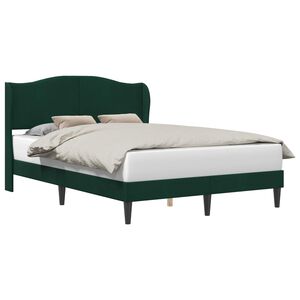 vidaXL Estructura de cama Verde oscuro 120 x 200 cm Terciopelo