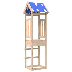 vidaXL Torre de Juego Marr&oacute;n Madera de pino macizo