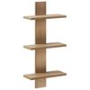 vidaXL Estante de pared Roble artisan 30 x 13.5 x 64.5 cm