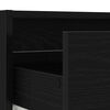 vidaXL Mueble de TV con luces LED roble negro 100X35,5x25 cm