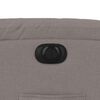 vidaXL Sillón reclinable eléctrico tela gris taupé