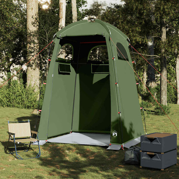 vidaXL Tienda de ducha impermeable verde oliva