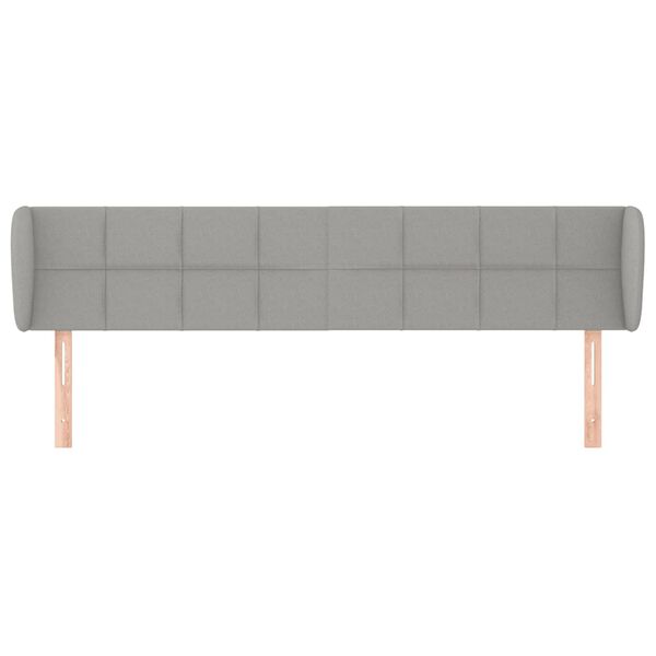 vidaXL Cabecero de tela gris claro 183x23x78/88 cm