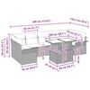 vidaXL Conjunto de sofá de jardín con cojín 8 pcs Beige Poliratán