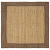 vidaXL Alfombra de &aacute;rea Gris 120 x 120 cm yute