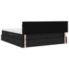 vidaXL Cama con almacenamiento Negro 200 x 200 cm Cuero sint&eacute;tico