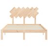 vidaXL Estructura de cama sin colch&oacute;n madera de pino maciza 120x200 cm