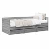vidaXL Cama de d&iacute;a con caj&oacute;n Sonoma gris Madera de ingenier&iacute;a