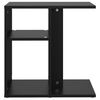 vidaXL Mesa auxiliar de madera contrachapada negro 50x30x50 cm