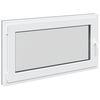 vidaXL Ventana de s&oacute;tano RISOR 110 x 70 cm PVC y vidrio Gris antracita