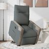 vidaXL Sill&oacute;n el&eacute;ctrico reclinable elevable de tela gris oscuro