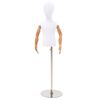 vidaXL Maniqu&iacute; Ajustable de 120-157 cm con Base Unisex PP Blanco