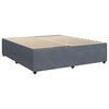 vidaXL Cama box spring con colch&oacute;n terciopelo gris oscuro 180x200 cm