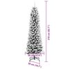 vidaXL &Aacute;rbol de Navidad artificial 210 cm PVC, Metal y Pl&aacute;stico
