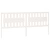 vidaXL Cabecero de cama madera maciza de pino blanco 205,5x4x100 cm