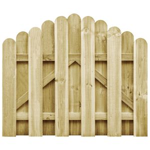 vidaXL Puerta de jard&iacute;n madera de pino impregnada 100x75 cm