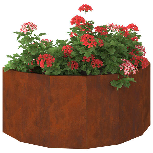 vidaXL Jardinera Oxidado 90 x 45 x 35 cm Acero autopatinable