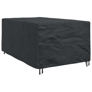 vidaXL Funda para muebles Liso Negro 143 x 225 x 90 cm 600D