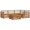 vidaXL Conjunto de sof&aacute;s de exterior 5 uds. Natural